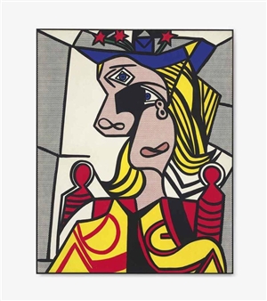 Woman with Flowered Hat - Roy Lichtenstein
