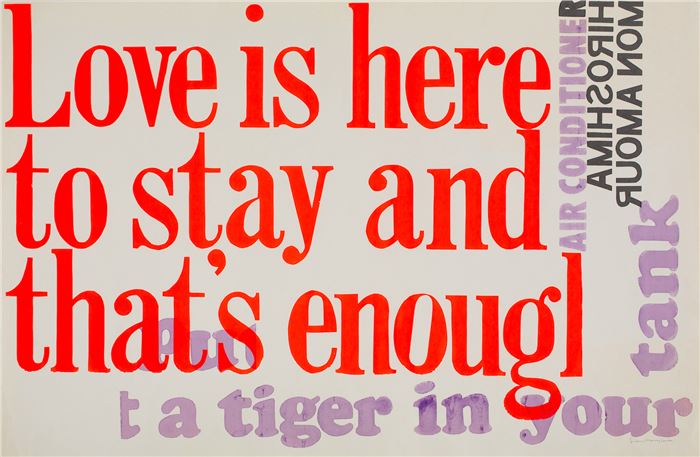 Sister Corita Kent, “tiger,” 1965. 