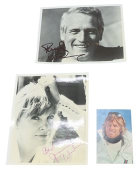 Autographed Photos -Paul Newman/Robert Redford & Joanne Woodward - Robert Redford